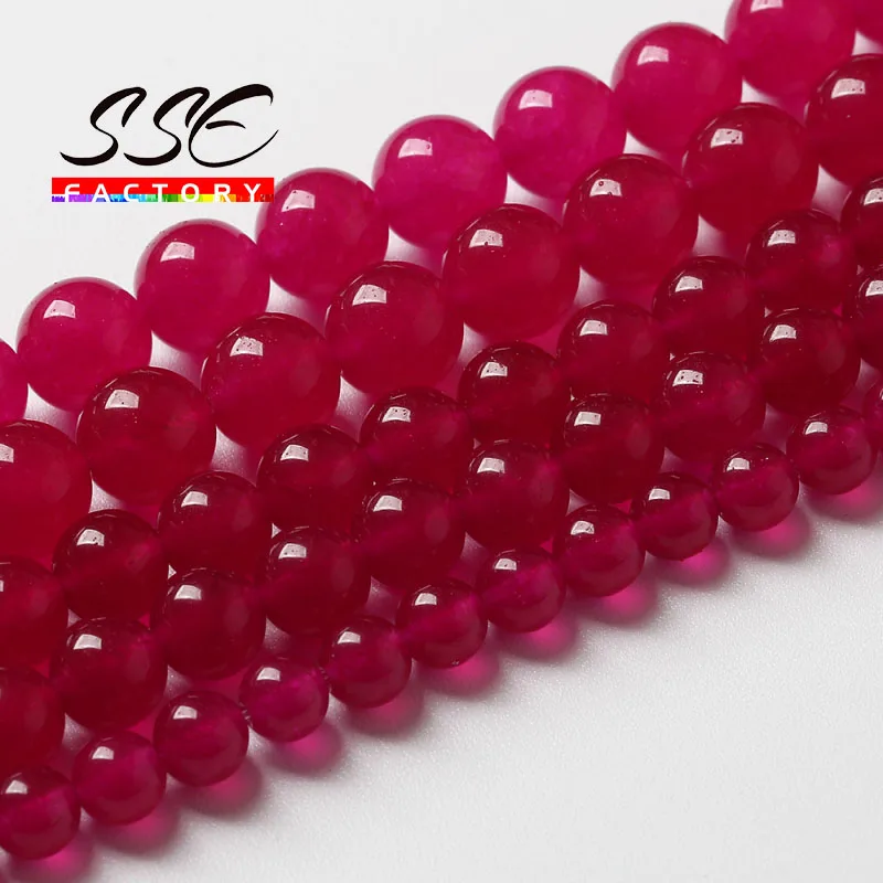 Round Natural Fuchsia Jades Beads Loose Spacer Chalcedony Beads For Jewelry Making DIY Charms Bracelet Necklace 4 6 8 10 12 14mm
Round Natural Fuchsia Jades Beads Loose Spacer Chalcedony Beads For Jewelry Making DIY Charms Bracelet Necklace 4 6 8 10 12 14mm