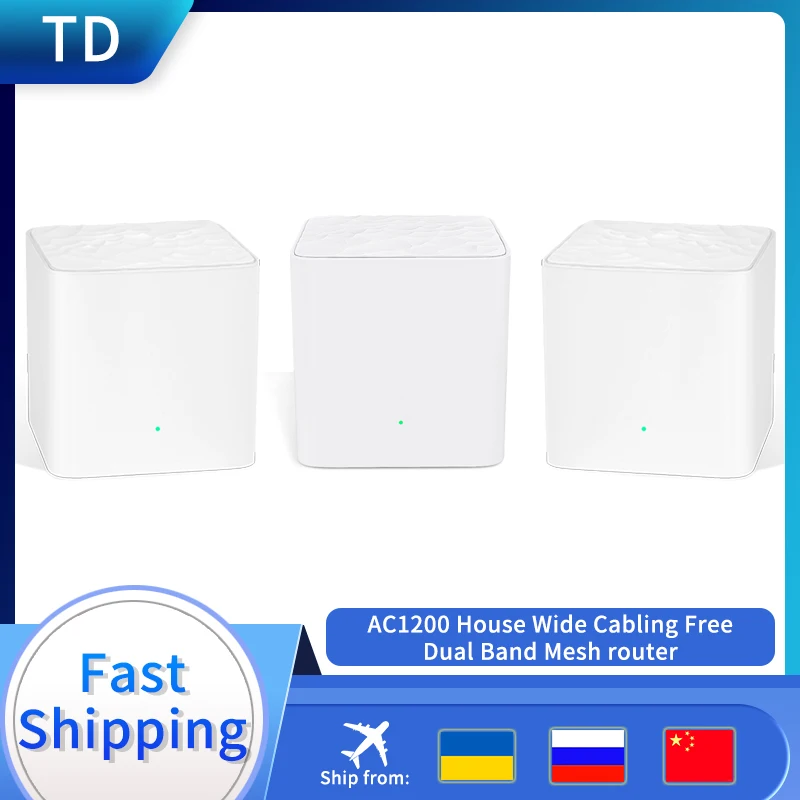TD GLMW3 Home AC1200 Wireless Router Wifi Repeater Mesh Wi-Fi Dual-Band Wireless Router Easy Set Up, APP Remote Manage
TD GLMW3 Home AC1200 Wireless Router Wifi Repeater Mesh Wi-Fi Dual-Band Wireless Router Easy Set Up, APP Remote Manage