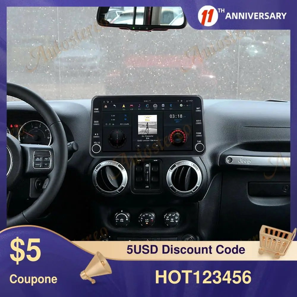 For Jeep Wrangler Jeep Rubicon 2010-2017 MAX-PAD Android 9.0 Car Multimedia Player Car GPS Navigation Headunit Auto Radio Stereo
For Jeep Wrangler Jeep Rubicon 2010-2017 MAX-PAD Android 9.0 Car Multimedia Player Car GPS Navigation Headunit Auto Radio Stereo
