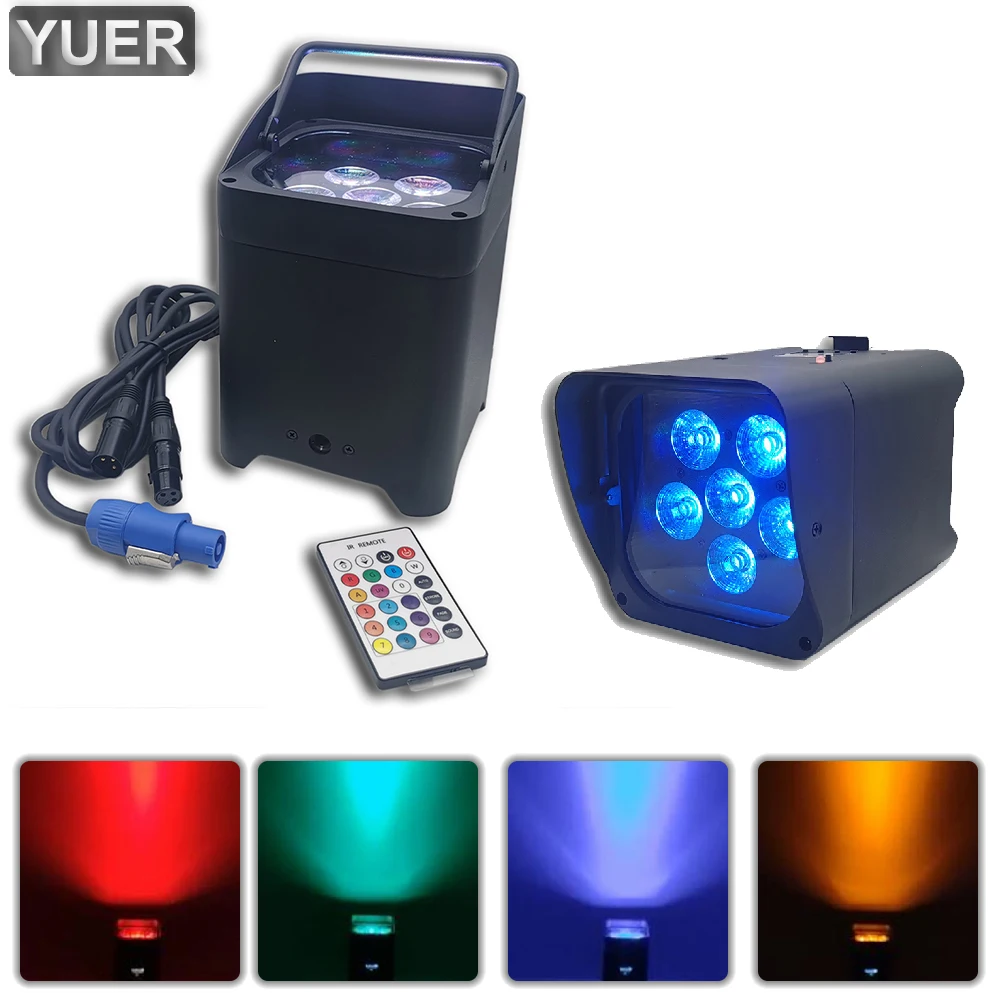 NEW Battery Wireless Par 6x18w RGBWA-UV 6IN1 DJ Par Light IR Remote and Wifi APP Control LED Par For DJ Disco Stage Indoor Bar
NEW Battery Wireless Par 6x18w RGBWA-UV 6IN1 DJ Par Light IR Remote and Wifi APP Control LED Par For DJ Disco Stage Indoor Bar