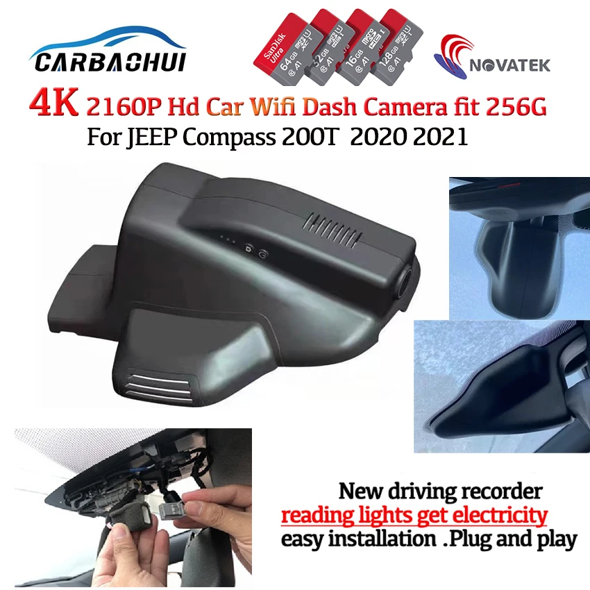 HD 4k 2160p Easy Installation Car DVR Dash Camera Video Recorder camera For JEEP Compass 200T 2017~2021 2022 2023 Dash Camera
HD 4k 2160p Easy Installation Car DVR Dash Camera Video Recorder camera For JEEP Compass 200T 2017~2021 2022 2023 Dash Camera