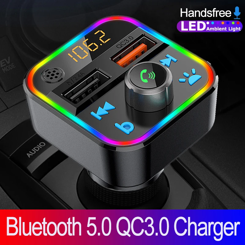 JINSERTA одним нажатием кнопки бас Bluetooth 5,0 fm-передатчик громкой связи Bluetooth гарнитура для авто автомобиль Mp3 плеер QC3.0 Dual USB Зарядное устройство 7-Цвет атмосферу настроение светильник
JINSERTA одним нажатием кнопки бас Bluetooth 5,0 fm-передатчик громкой связи Bluetooth гарнитура для авто автомобиль Mp3 плеер QC3.0 Dual USB Зарядное устройство 7-Цвет атмосферу настроение светильник