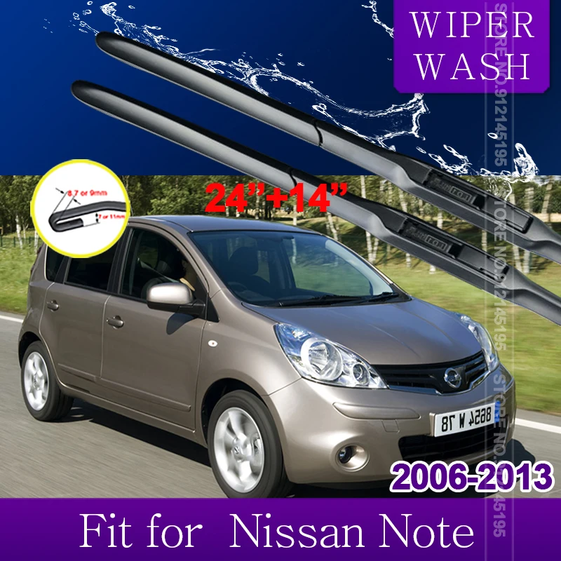 Car Wiper Blades for Nissan Note 2006 2007 2008 2009 2010 2011 2012 2013 Front Windscreen Windshield Wipers Car Accessories
Car Wiper Blades for Nissan Note 2006 2007 2008 2009 2010 2011 2012 2013 Front Windscreen Windshield Wipers Car Accessories