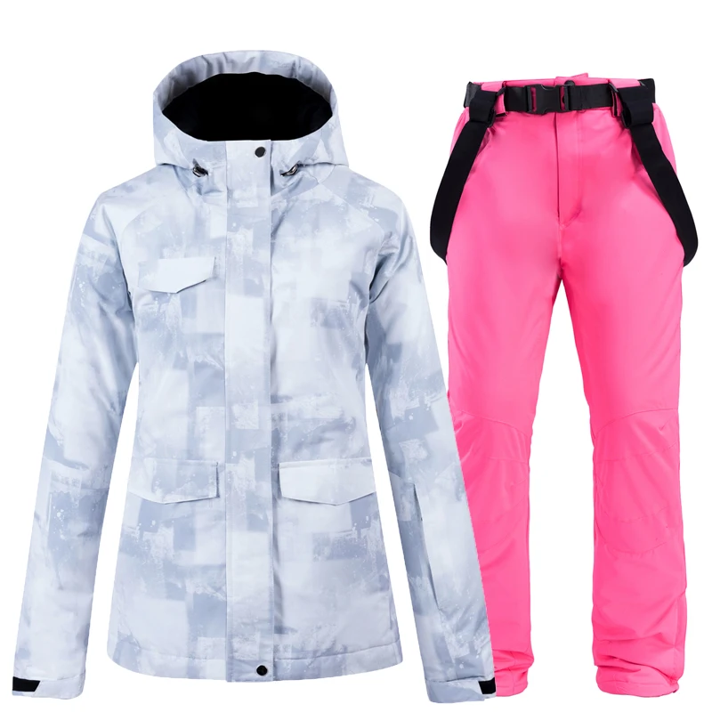 New White Snow Men's and Women's Snow Wear Snowboarding sets waterproof Breathable outdoor Sports Ski jackets + strap snow pants
New White Snow Men's and Women's Snow Wear Snowboarding sets waterproof Breathable outdoor Sports Ski jackets + strap snow pants