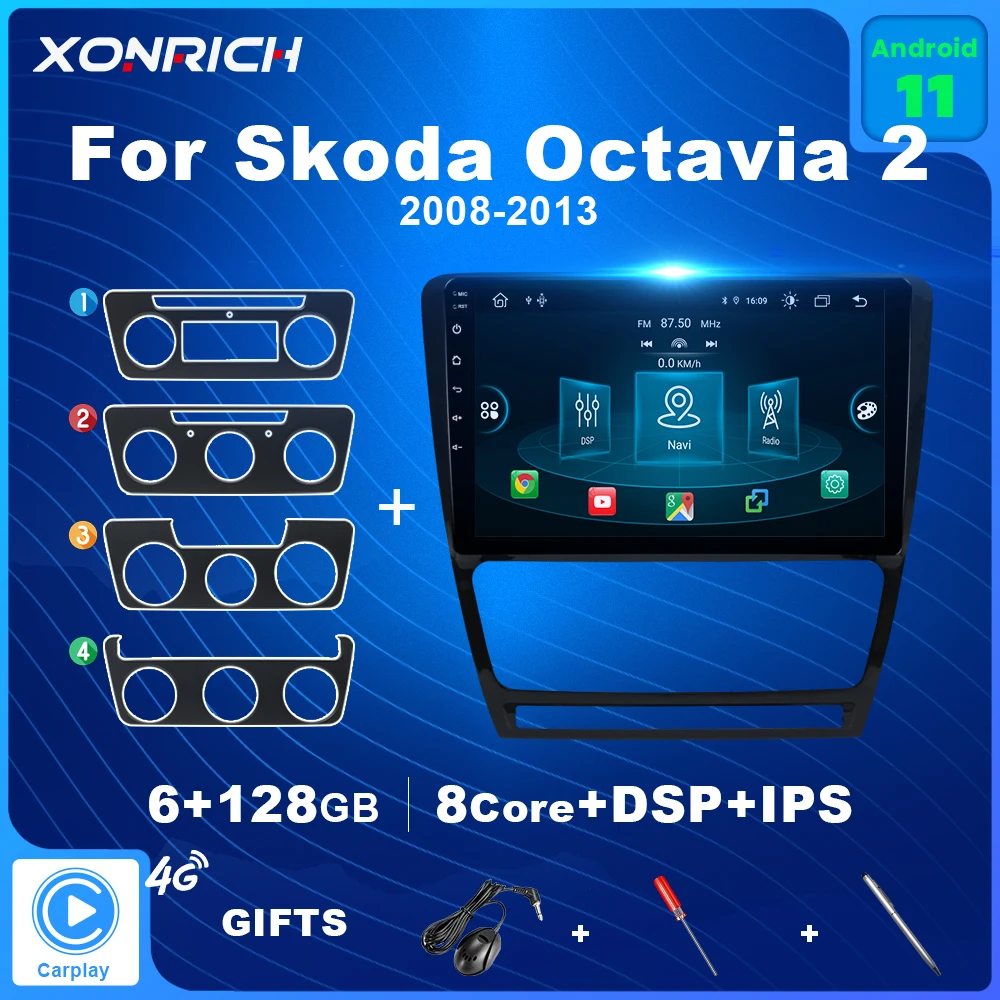 6+128 GB Android 11 Car Radio Multimedia For SKODA Octavia 2 2008-2013 A5 Video Audio Player Carplay Navigation AI Voice Control
6+128 GB Android 11 Car Radio Multimedia For SKODA Octavia 2 2008-2013 A5 Video Audio Player Carplay Navigation AI Voice Control