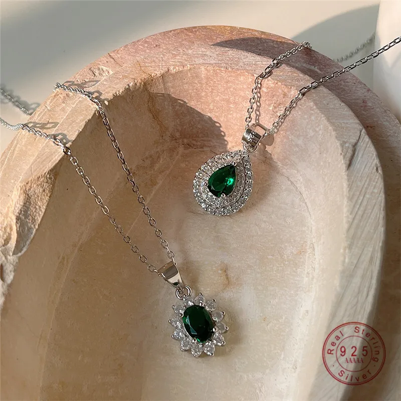HI MAN 925 Sterling Silver Korean INS Micro-Inlaid Zircon Water Drop Sun Pendant Necklace Women Noble Elegant Daily Jewelry
HI MAN 925 Sterling Silver Korean INS Micro-Inlaid Zircon Water Drop Sun Pendant Necklace Women Noble Elegant Daily Jewelry