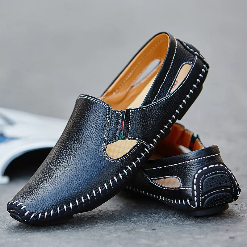 Men Casual Sandal Handmade Breathable Sneakers Loafers Moccasins Summer Genuine Leather Non-slip Plus Size Outdoor Slippers
Men Casual Sandal Handmade Breathable Sneakers Loafers Moccasins Summer Genuine Leather Non-slip Plus Size Outdoor Slippers