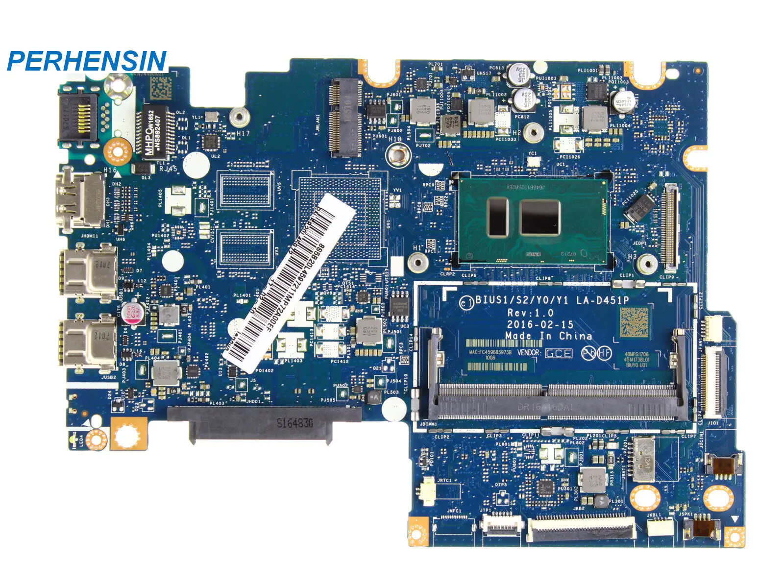 FOR Lenovo Yoga 510-14ISK Mainboard LA-D451P U01 4405U UMA 5B20L45972
FOR Lenovo Yoga 510-14ISK Mainboard LA-D451P U01 4405U UMA 5B20L45972