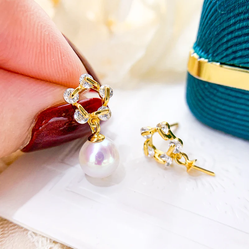 Shinning Design Drop Pearl Earrings Settings Women Handmade DIY Jewelry Making Accessory 7-12mm
Shinning Design Drop Pearl Earrings Settings Women Handmade DIY Jewelry Making Accessory 7-12mm