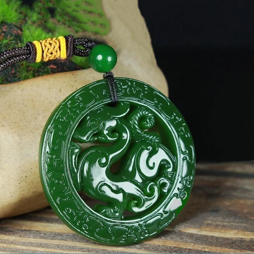 Chinese Green Jade Antique Dragon Jade Pendant Jewelry Lucky Exorcise evil spirits Amulet Jade Pendant Jade Fine Jewelry
Chinese Green Jade Antique Dragon Jade Pendant Jewelry Lucky Exorcise evil spirits Amulet Jade Pendant Jade Fine Jewelry