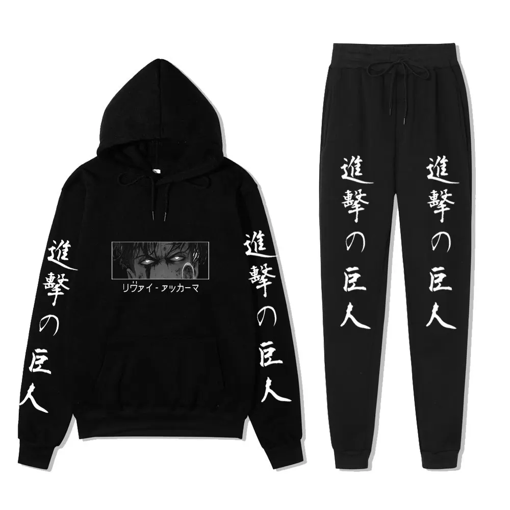 Autumn Winter Men's woman Sets 2 Pieces Sets Attack on Titan Tracksuit Sweatshirt+Drawstring Pants Hoodie
Autumn Winter Men's woman Sets 2 Pieces Sets Attack on Titan Tracksuit Sweatshirt+Drawstring Pants Hoodie