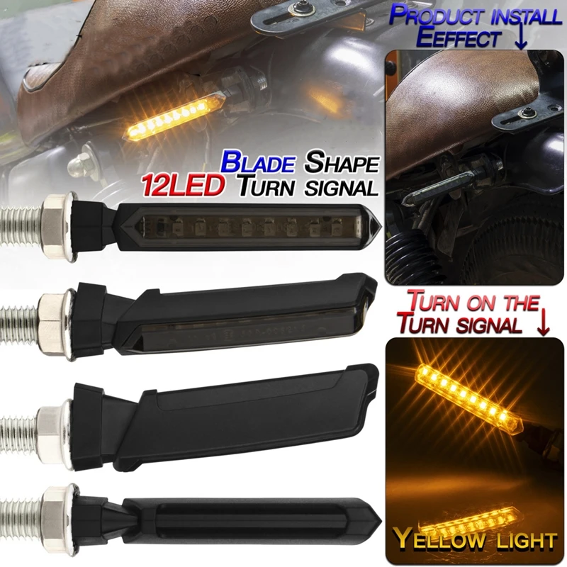 12 LED Moto Light 12V Blade Shape Waterproof Signals Lamp Motorcycle Turn Signal M10 Bolt Universal High Quality Accessories
12 LED Moto Light 12V Blade Shape Waterproof Signals Lamp Motorcycle Turn Signal M10 Bolt Universal High Quality Accessories