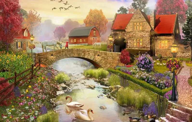 Cozy farm The wooden puzzle 1000 pieces ersion paper jigsaw puzzle adult children's educational toys
Cozy farm The wooden puzzle 1000 pieces ersion paper jigsaw puzzle adult children's educational toys