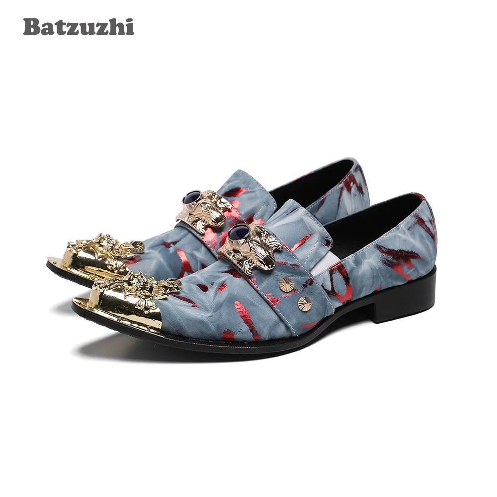 Batzuzhi Luxury Handmade Leather Dress Shoes Men Pointed Metal Toe Formal Business Shoes Men Party and Wedding, Big Size US6-12
Batzuzhi Luxury Handmade Leather Dress Shoes Men Pointed Metal Toe Formal Business Shoes Men Party and Wedding, Big Size US6-12