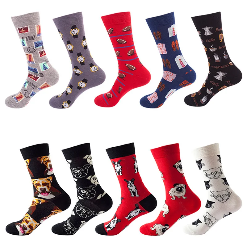 5 Pairs/Bag Funny Couples Cotton Crew Socks Cartoon Flowers Fruits Harajuku Happy Designer Streetwear Socks EU 37-43
5 Pairs/Bag Funny Couples Cotton Crew Socks Cartoon Flowers Fruits Harajuku Happy Designer Streetwear Socks EU 37-43