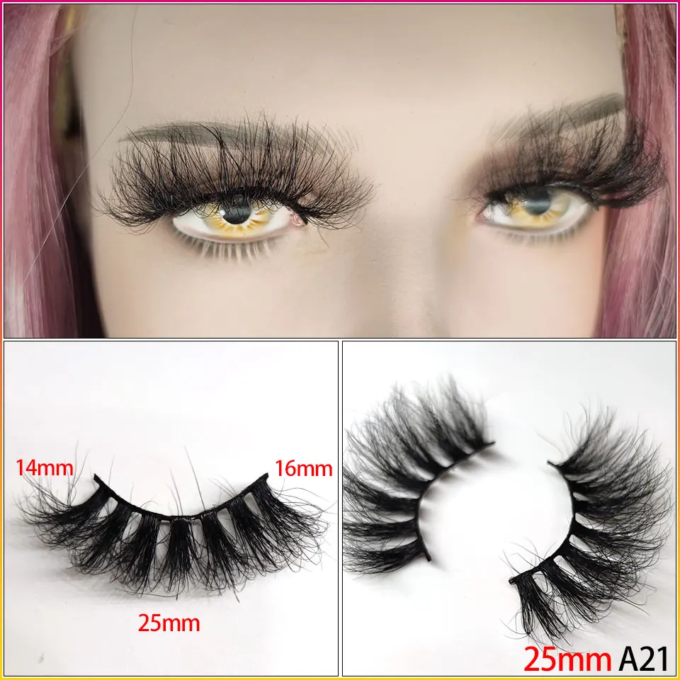 Fluffy Mink Eyelashes 25mm Lashes Makeup Thick 5D Mink False Eyelashes 100% Hand Made Eyelash For Wholesale
Fluffy Mink Eyelashes 25mm Lashes Makeup Thick 5D Mink False Eyelashes 100% Hand Made Eyelash For Wholesale