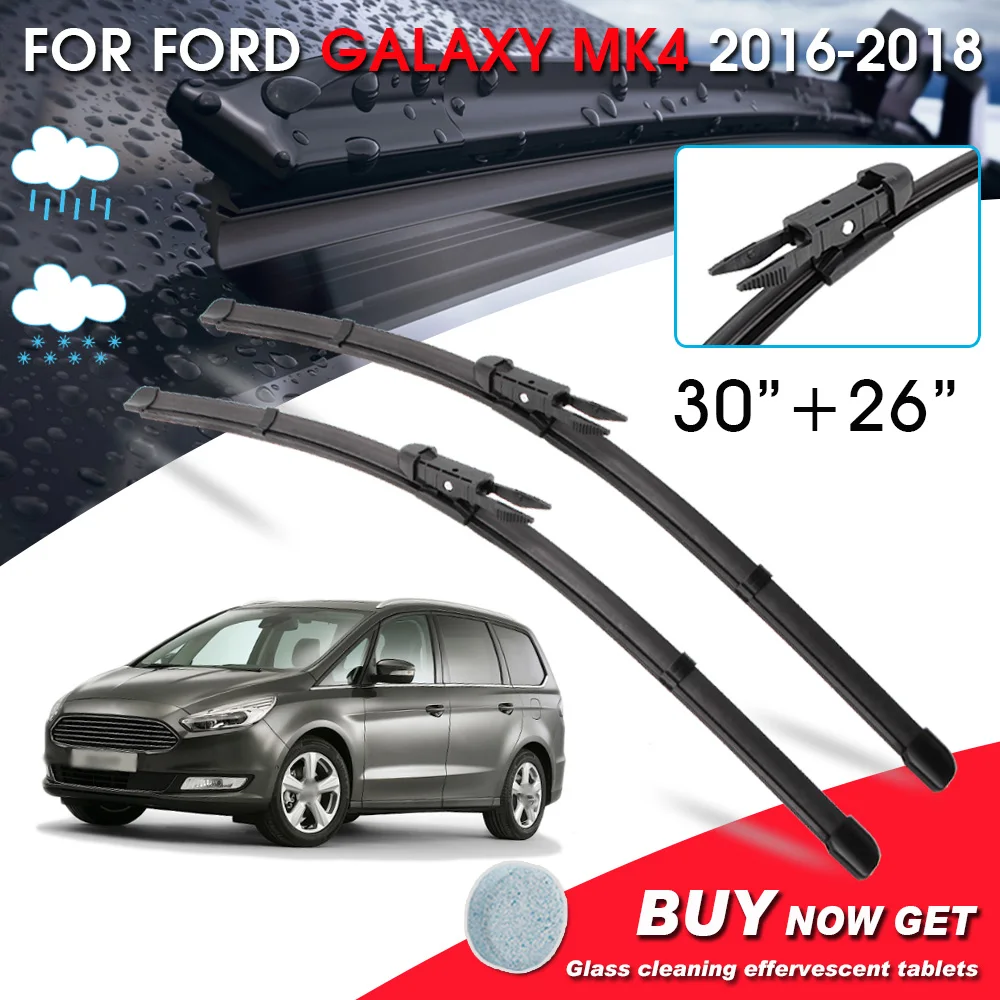BROSHOO Car Fornt Window Windshield Wipers Blade For Ford Galaxy MK4 30"+26" LHD&RHD Car Model Year 2016-2018 Auto Accessories
BROSHOO Car Fornt Window Windshield Wipers Blade For Ford Galaxy MK4 30"+26" LHD&RHD Car Model Year 2016-2018 Auto Accessories