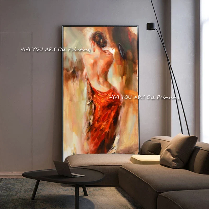 Handmade fashion modern sexy woman painting Dance girl canvas oil paintings for living room Lobby hotel decoration
Handmade fashion modern sexy woman painting Dance girl canvas oil paintings for living room Lobby hotel decoration