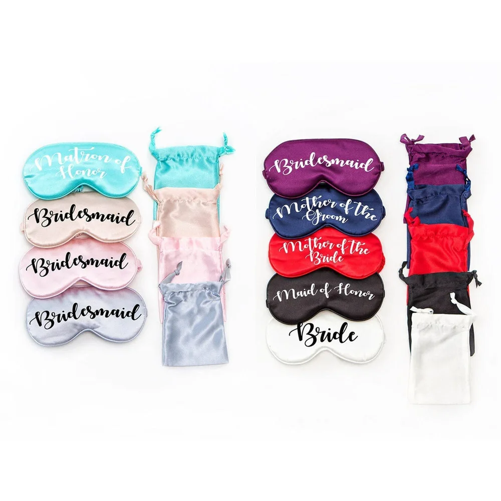 Custom Soft Sleep Mask Personalized Wedding Party Eye Mask Satin Sleep Mask for Women Bachelorette Party Bridesmaid Bride Gifts
Custom Soft Sleep Mask Personalized Wedding Party Eye Mask Satin Sleep Mask for Women Bachelorette Party Bridesmaid Bride Gifts