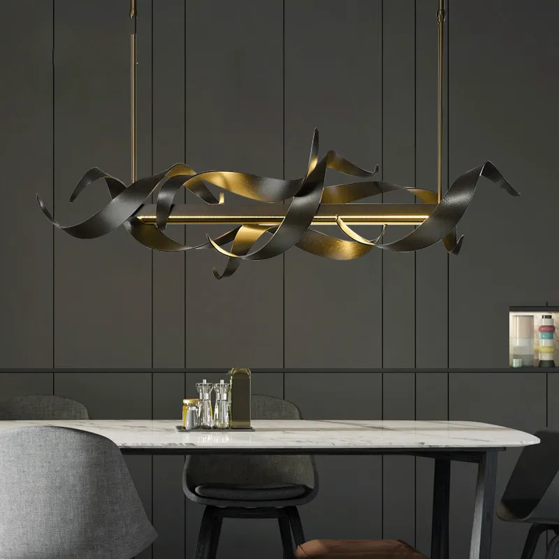 Postmodern light luxury LED restaurant pendant lights decoration Nordic front desk lamps simple iron art bar hanging lamp
Postmodern light luxury LED restaurant pendant lights decoration Nordic front desk lamps simple iron art bar hanging lamp
