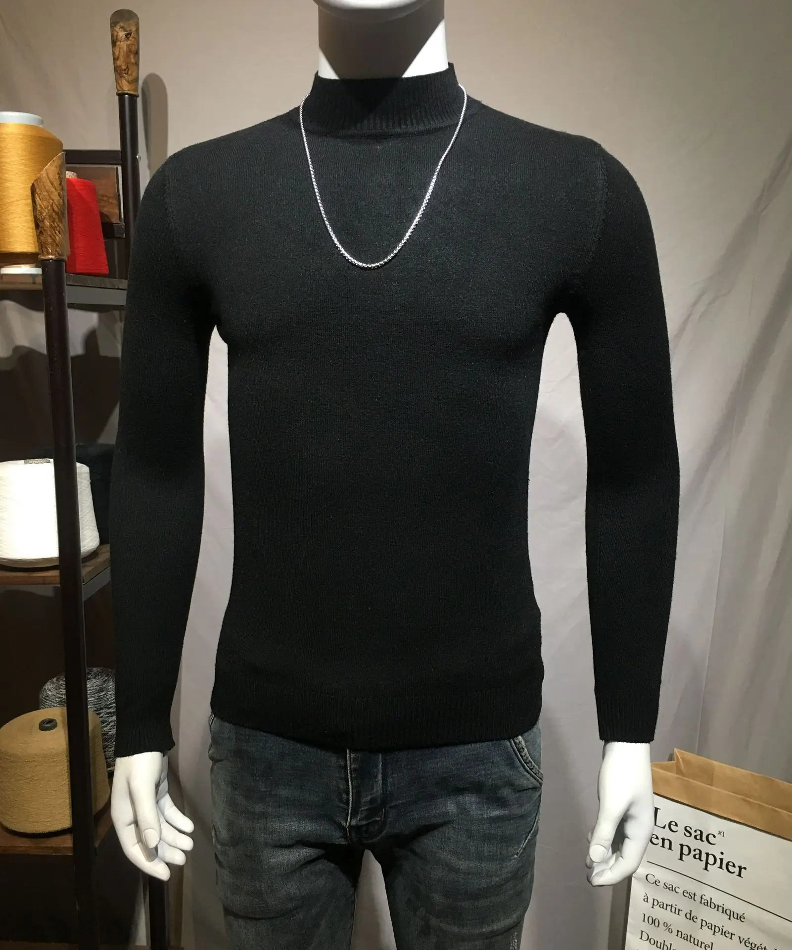 MRMT 2024 Brand New Style Men'S Wear Half-Turtle-Neck Sweater Base Shirt Korean-style Trend of Fashion Solid Color Long-sleeved
MRMT 2024 Brand New Style Men'S Wear Half-Turtle-Neck Sweater Base Shirt Korean-style Trend of Fashion Solid Color Long-sleeved
