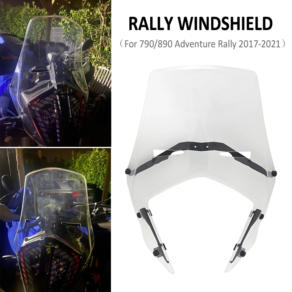 NEW Motorcycle Front Screen Double Bubble Acrylic Rally Windshield Windscreen Wind Deflector For 390 790 890 ADV Adventure Rally
NEW Motorcycle Front Screen Double Bubble Acrylic Rally Windshield Windscreen Wind Deflector For 390 790 890 ADV Adventure Rally