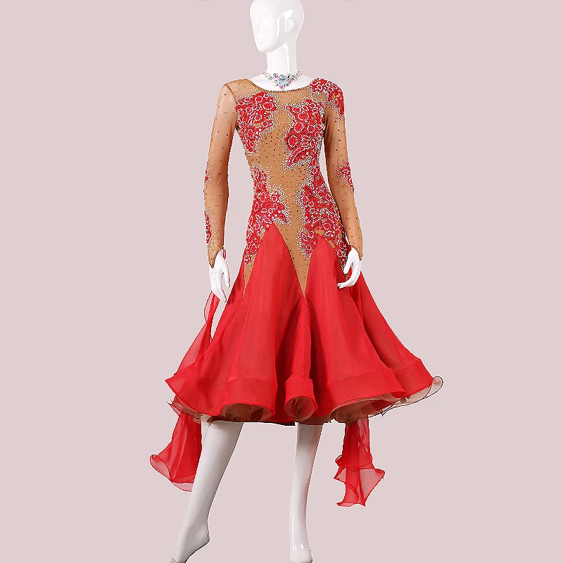 Ballroom dancing competition dress new modern dance performance ballroom dancing waltz show dress color
Ballroom dancing competition dress new modern dance performance ballroom dancing waltz show dress color