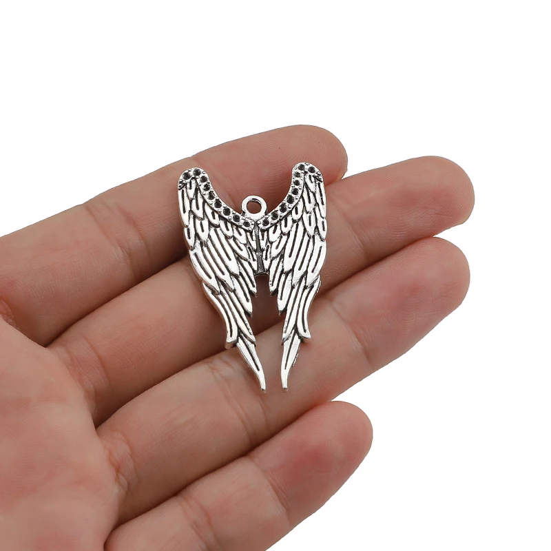 10Pcs Antique Silver Color Eagle Wing Charms Connector Pendants For DIY Bracelet Necklace Jewelry Making Accessories
10Pcs Antique Silver Color Eagle Wing Charms Connector Pendants For DIY Bracelet Necklace Jewelry Making Accessories
