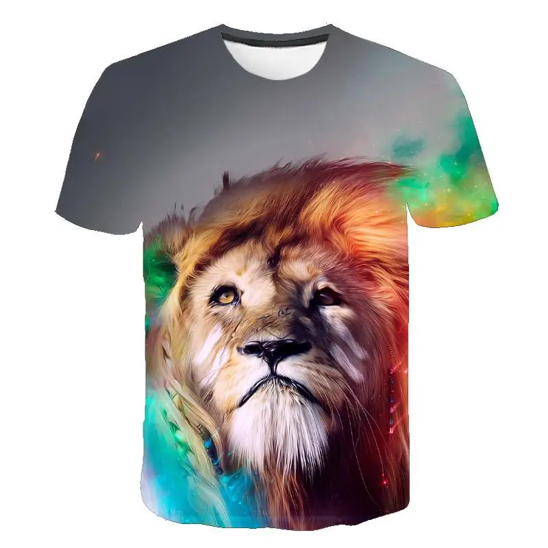 Hot Summer Animal Lion Men's T-shirt O-neck Fashion Short-sleeved Clothing 3D Printed T-shirt Large Size Men's T-shirt S-6xl
Hot Summer Animal Lion Men's T-shirt O-neck Fashion Short-sleeved Clothing 3D Printed T-shirt Large Size Men's T-shirt S-6xl