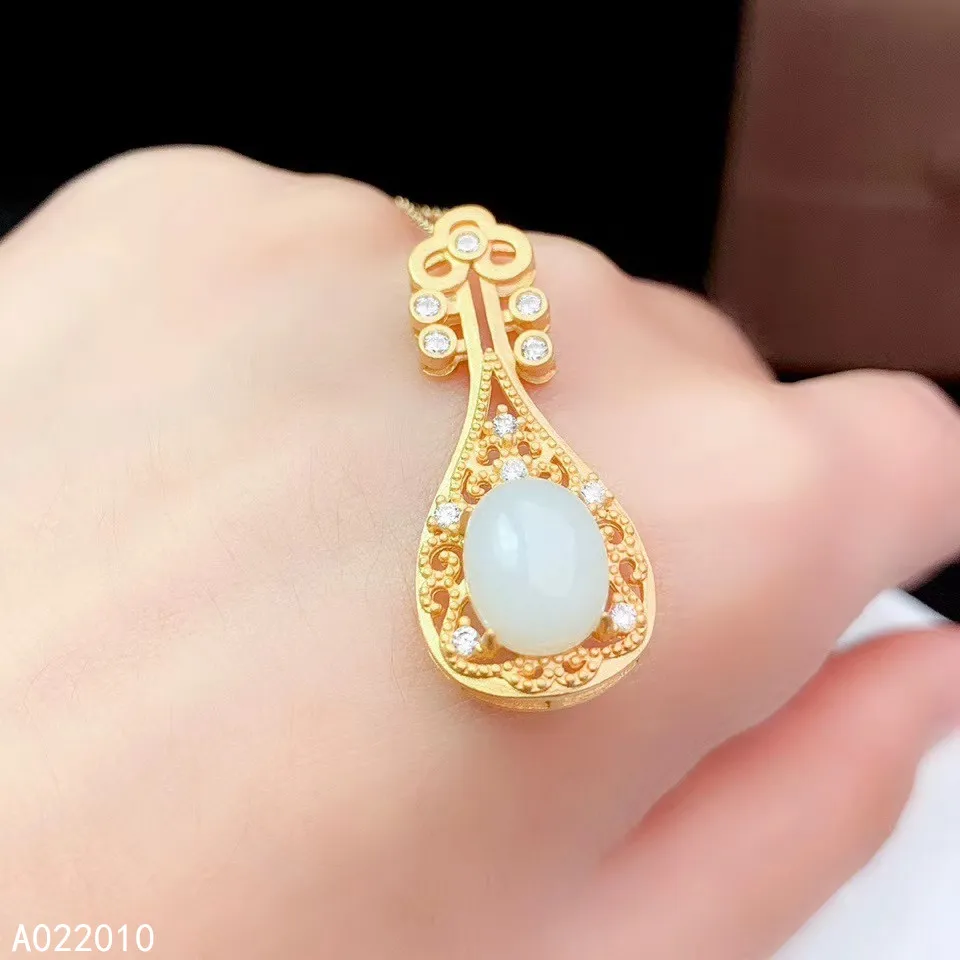 KJJEAXCMY Fine Jewelry 925 Sterling Silver Inlaid Natural White Jade Female Pendant Necklace Popular Support Test hot Selling
KJJEAXCMY Fine Jewelry 925 Sterling Silver Inlaid Natural White Jade Female Pendant Necklace Popular Support Test hot Selling