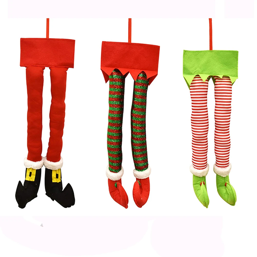 Christmas Santa Elf Legs Plush Stuffed Feet with Shoes Christmas Tree Hanging Decorative Ornament Christmas Decorations
Christmas Santa Elf Legs Plush Stuffed Feet with Shoes Christmas Tree Hanging Decorative Ornament Christmas Decorations