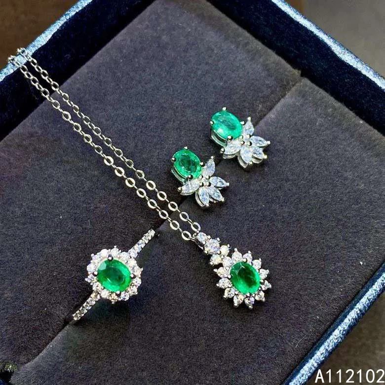 KJJEAXCMY fine jewelry 925 sterling silver inlaid natural emerald earrings ring pendant lovely girl suit support test
KJJEAXCMY fine jewelry 925 sterling silver inlaid natural emerald earrings ring pendant lovely girl suit support test