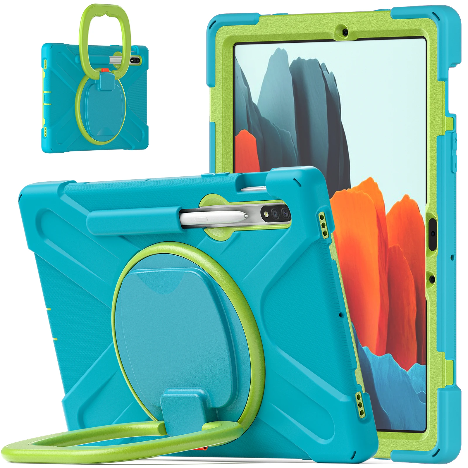 For Samsung Galaxy Tab S7/S8 11" X700 T870 Cover Shockproof Rugged Duty Tablet Case For Samsung Galaxy Tab S7Plus 12.4 T970 Case
For Samsung Galaxy Tab S7/S8 11" X700 T870 Cover Shockproof Rugged Duty Tablet Case For Samsung Galaxy Tab S7Plus 12.4 T970 Case