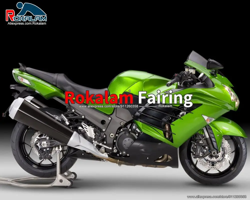 Motorbike Fairings For Kawasaki ZX14R 2012 2013 2014 2015 Green Black Motorcycle Fairing Kit (Injection Molding)
Motorbike Fairings For Kawasaki ZX14R 2012 2013 2014 2015 Green Black Motorcycle Fairing Kit (Injection Molding)