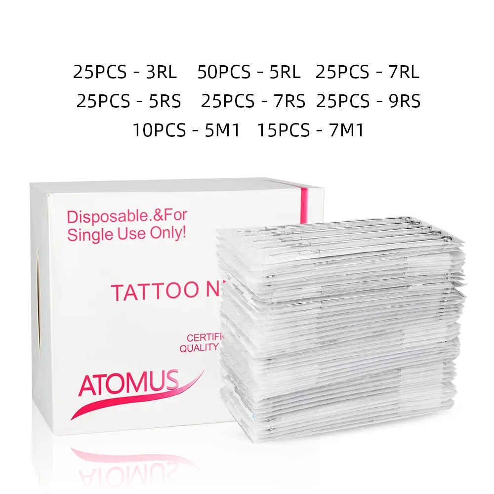 Mixed Assorted Sterilized Disposable Tattoo Needles 3RL 5RL 7RL 5RS 7RS 9RS 5M1 7M1 for Tattoo Machine Grip
Mixed Assorted Sterilized Disposable Tattoo Needles 3RL 5RL 7RL 5RS 7RS 9RS 5M1 7M1 for Tattoo Machine Grip