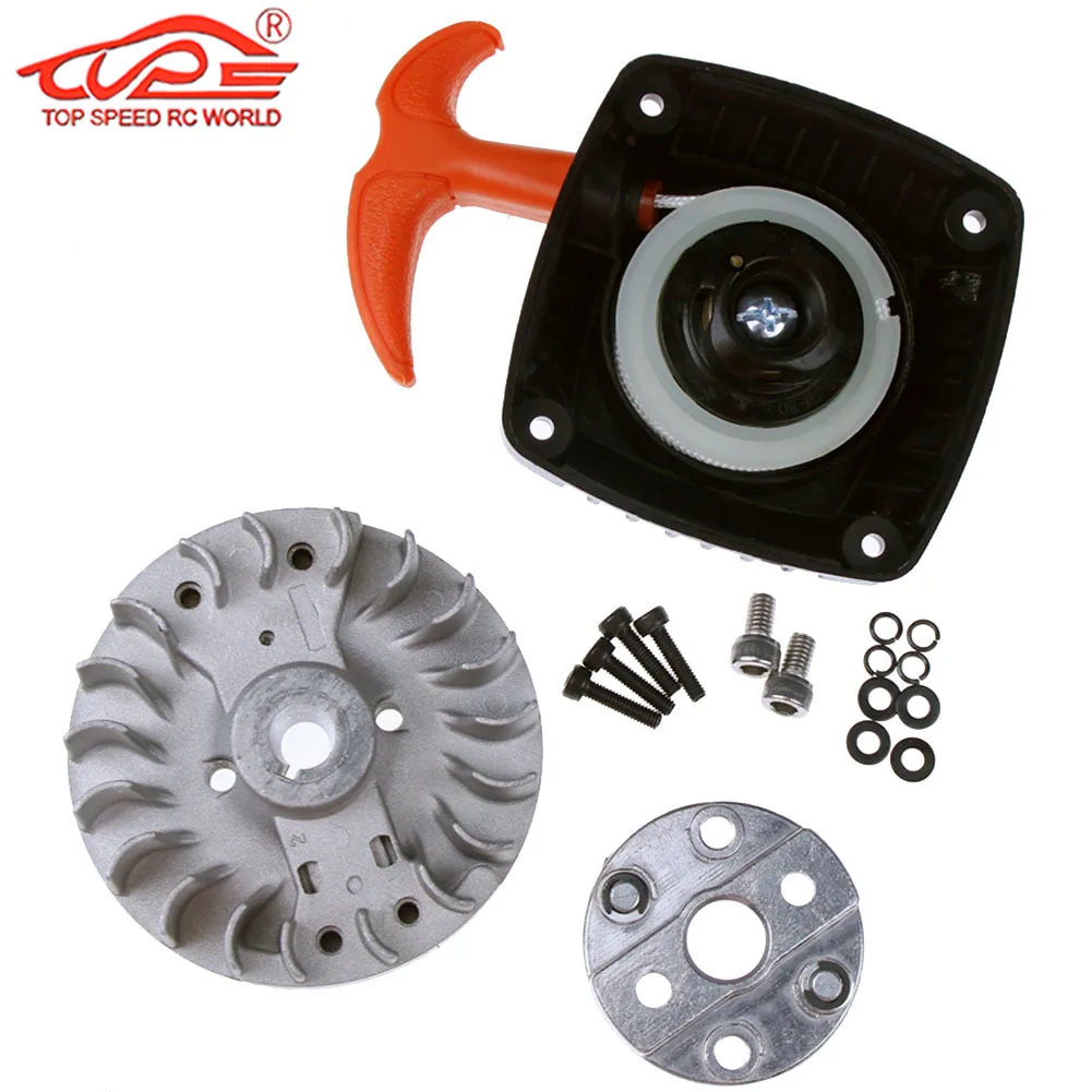 Super Easy Pull Starter with Flywheel & Claw for 1/5 Rc Car Gas 23CC~36CC Engine HPI ROFUN BAHA ROVAN KM BAJA Losi 5ive-T Parts
Super Easy Pull Starter with Flywheel & Claw for 1/5 Rc Car Gas 23CC~36CC Engine HPI ROFUN BAHA ROVAN KM BAJA Losi 5ive-T Parts