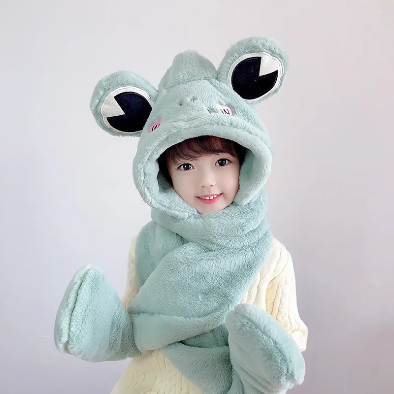 Children's Hat Scarf Gloves Three Piece Set Winter Boys And Girls Lovely Children's Plush Scarf Cartoon Cute Kids Neck Scarf 3y
Children's Hat Scarf Gloves Three Piece Set Winter Boys And Girls Lovely Children's Plush Scarf Cartoon Cute Kids Neck Scarf 3y