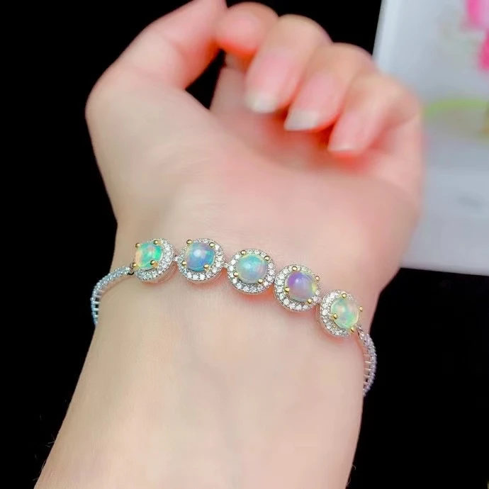 CoLife Jewelry Natural Opal Bracelet for Daily Wear 5mm White Opal Silver Bracelet 925 Silver Opal Bracelet Gift for Woman
CoLife Jewelry Natural Opal Bracelet for Daily Wear 5mm White Opal Silver Bracelet 925 Silver Opal Bracelet Gift for Woman