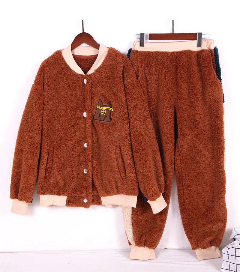 Sleepwear Two-piece for 2020 Autumn and Winter Thick Long-sleeve Trousers Home Suit Pajamas Loose and Comfortable Couple Pajamas
Sleepwear Two-piece for 2020 Autumn and Winter Thick Long-sleeve Trousers Home Suit Pajamas Loose and Comfortable Couple Pajamas