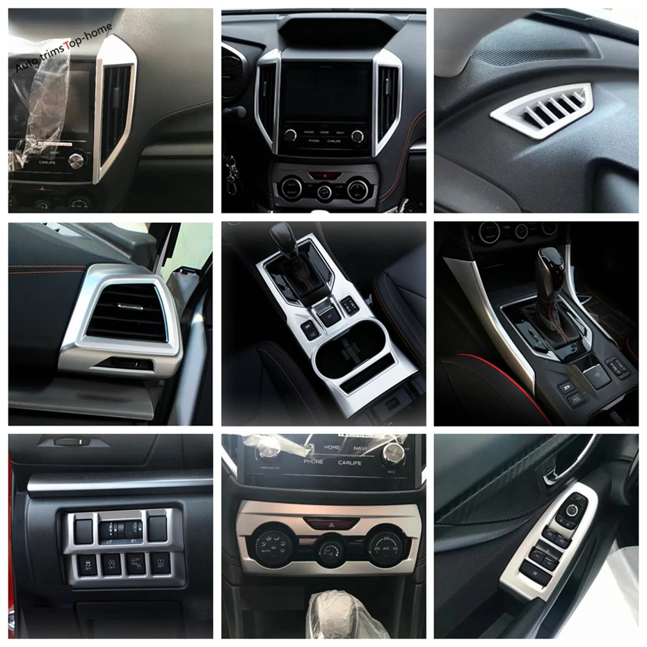 Dashboard / Air Conditioner Outlet Vent / Gear Shift Panel / Window Lift Button Cover Trim For Subaru XV Crosstrek 2017 - 2021
Dashboard / Air Conditioner Outlet Vent / Gear Shift Panel / Window Lift Button Cover Trim For Subaru XV Crosstrek 2017 - 2021