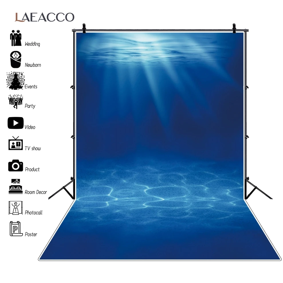Laeacco Underwater Blue Sea Shiny Spotlight Bubble Stage Baby Party Portrait Photography Backgrounds Photo Backdrops Photocall
Laeacco Underwater Blue Sea Shiny Spotlight Bubble Stage Baby Party Portrait Photography Backgrounds Photo Backdrops Photocall