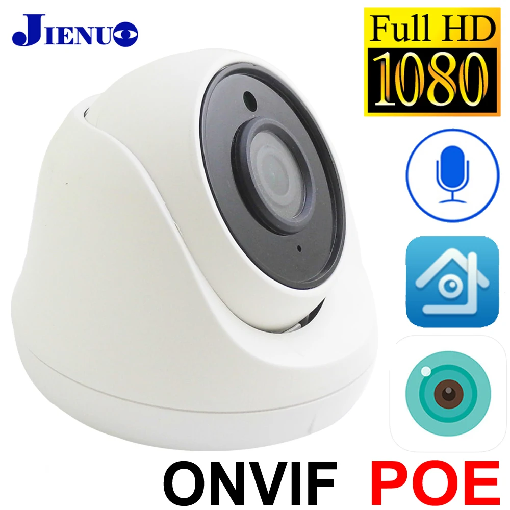 IP-камера JIENUO POE 1080P HD, купольная домашняя камера видеонаблюдения со встроенным микрофоном и ночным видением, H.265, ии
IP-камера JIENUO POE 1080P HD, купольная домашняя камера видеонаблюдения со встроенным микрофоном и ночным видением, H.265, ии