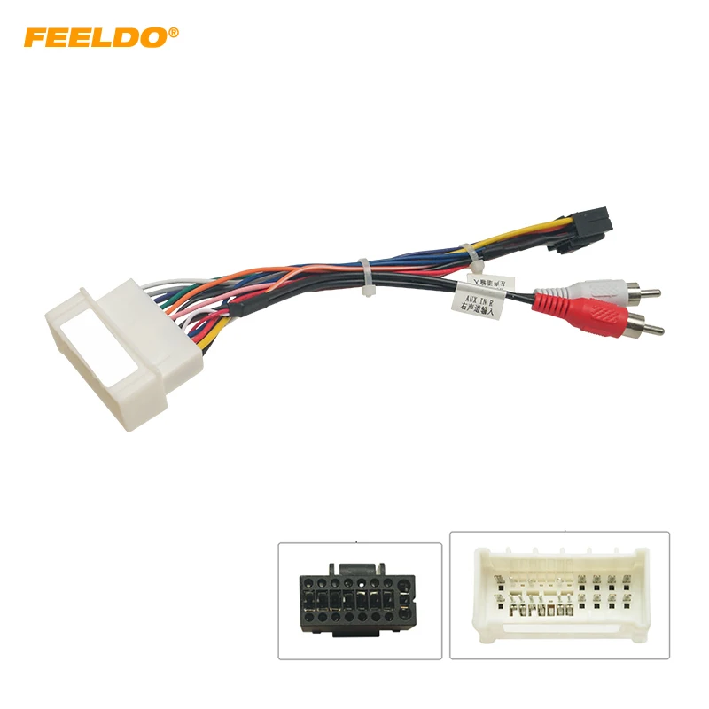 FEELDO Car Audio Wiring Harness For Hyundai Elantra Santafe 04-07 Aftermarket 16pin CD/DVD Stereo Installation Wire Adapter
FEELDO Car Audio Wiring Harness For Hyundai Elantra Santafe 04-07 Aftermarket 16pin CD/DVD Stereo Installation Wire Adapter