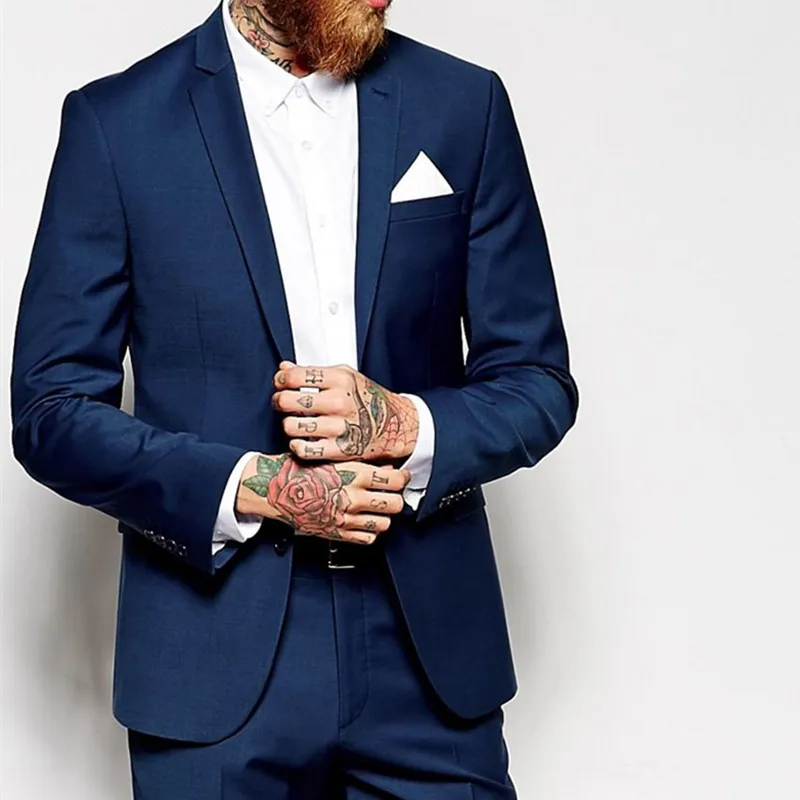Formal Slim Fit Groom Tuxedos Groomsmen Dark Blue Fit Best Men Suit Wedding Men's Suits Bridegroom Groom Wear Jacket+Pants+Vest
Formal Slim Fit Groom Tuxedos Groomsmen Dark Blue Fit Best Men Suit Wedding Men's Suits Bridegroom Groom Wear Jacket+Pants+Vest