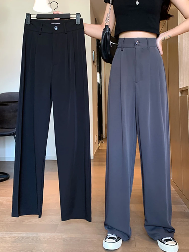 Whcw Cgdsr Office Winter Casual Loose Pant Suit Wide Leg Autumn High Waist Fashion Trousers Women Straight Solid 2020 Korean
Whcw Cgdsr Office Winter Casual Loose Pant Suit Wide Leg Autumn High Waist Fashion Trousers Women Straight Solid 2020 Korean
