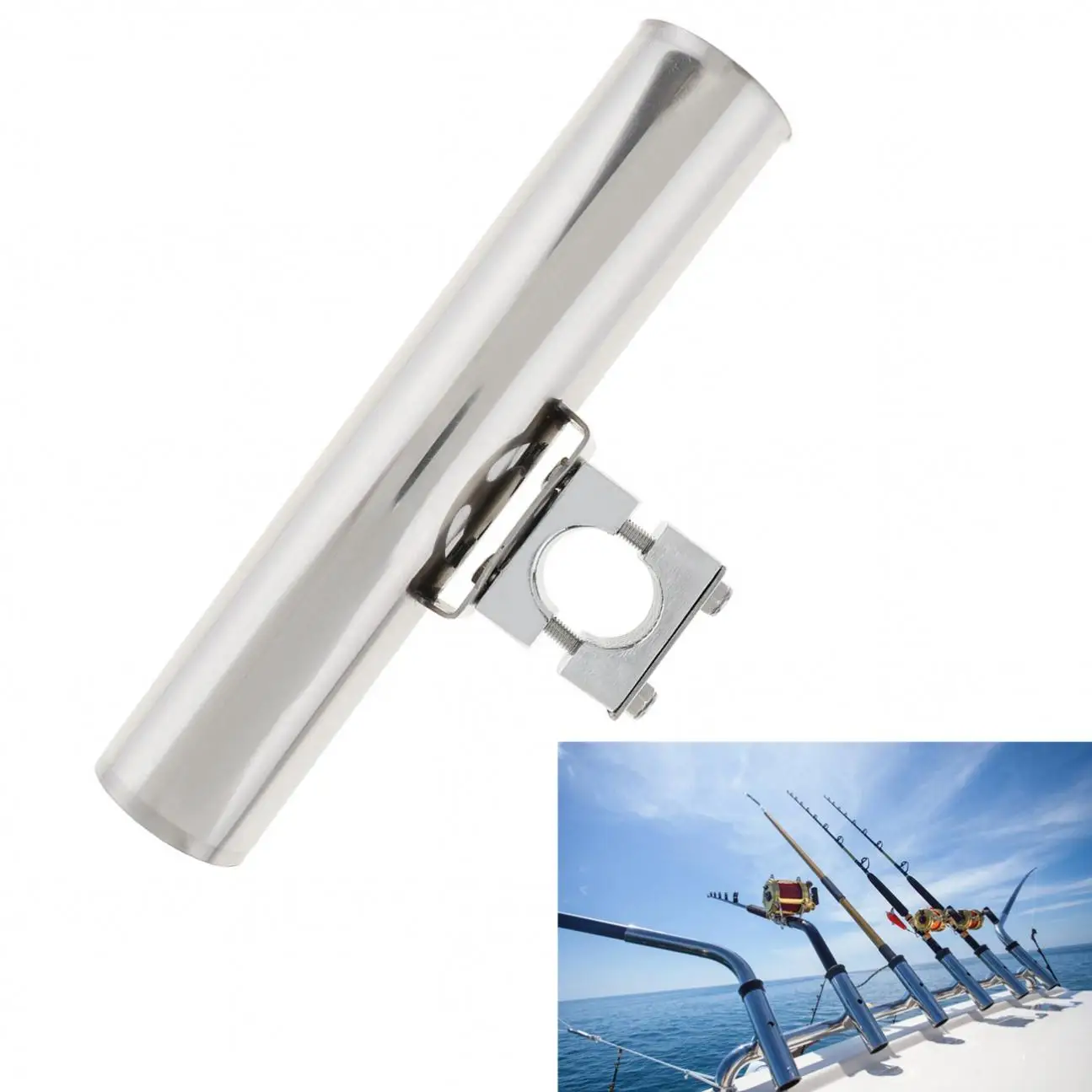 Fishing Support Rod Stand Bracket Fishing Tackle Tool Adjustable Direction Rod Holder for Boat / Canoe and Kayak Handrail
Fishing Support Rod Stand Bracket Fishing Tackle Tool Adjustable Direction Rod Holder for Boat / Canoe and Kayak Handrail