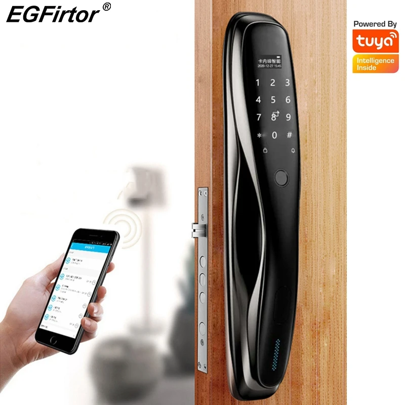 Tuya Wifi Fingerprint Door Lock Mobile Phone Remote Control Password IC Card Key Unlock Security Home Electronic Smart Lock
Tuya Wifi Fingerprint Door Lock Mobile Phone Remote Control Password IC Card Key Unlock Security Home Electronic Smart Lock