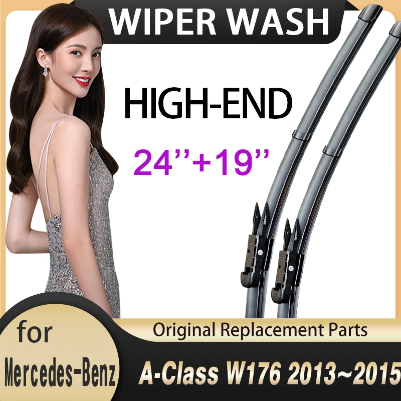Car Wiper Blades for Mercedes Benz A-Class W176 2013~2015 Windscreen Wipers Car Goods A-Klasse A160 A180 A200 A45 2014
Car Wiper Blades for Mercedes Benz A-Class W176 2013~2015 Windscreen Wipers Car Goods A-Klasse A160 A180 A200 A45 2014