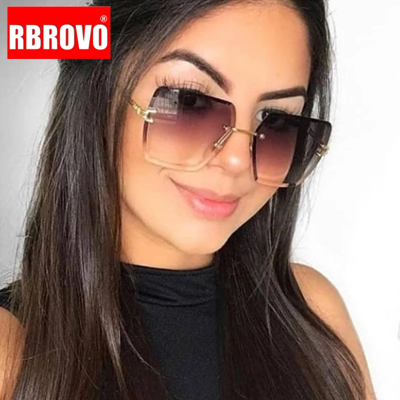 RBROVO 2023 Metal Square Rimless Sunglasses Women Brand Designer Eyewear Women/Men Gradient Glasses Female Retro Oculos Feminino
RBROVO 2023 Metal Square Rimless Sunglasses Women Brand Designer Eyewear Women/Men Gradient Glasses Female Retro Oculos Feminino