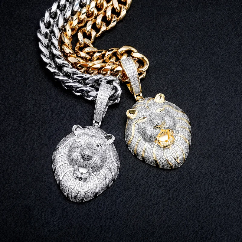 Hip Hop AAA Cubic Zirconia Pave Bling Iced Out Male Lion Animal Pendants Necklaces for Men Rapper Jewelry Drop Shipping
Hip Hop AAA Cubic Zirconia Pave Bling Iced Out Male Lion Animal Pendants Necklaces for Men Rapper Jewelry Drop Shipping